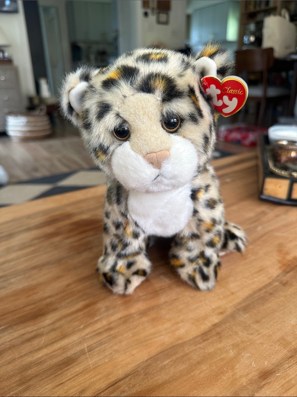 Ty Classic Cleopatra Leopard Plush Spots tags on like new 2007